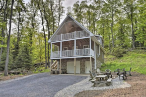Cozy Old Forge Home with 2 Porches, Fire Pit, Hot Tub